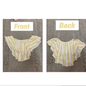 Mustard Seed off the shoulder top